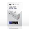 Qoltec Ładowarka sieciowa 20W GaN | 5-20V | 1.5-3A | 1xUSB-C PD | 1xUSB QC 3.0 | Biała
